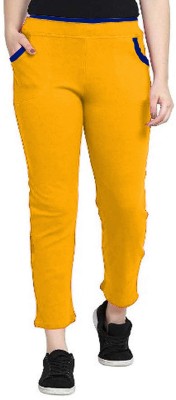 VEDANSH ENTERPRISES Solid Women Yellow Track Pants