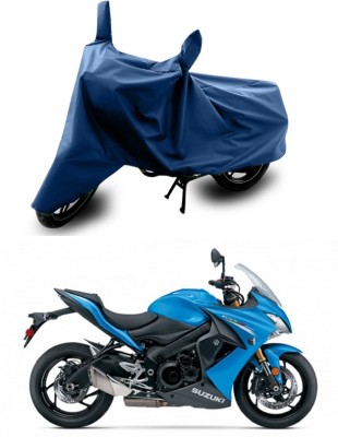 ANTHUB Two Wheeler Cover for Suzuki(GSX, Blue)