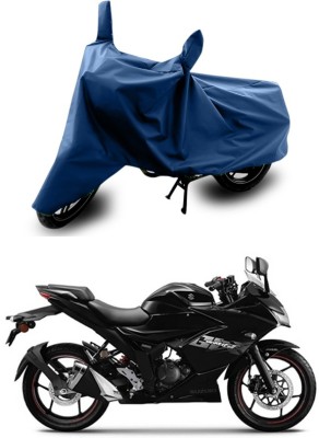 SEBONGO Two Wheeler Cover for Suzuki(Gixxer SF, Blue)