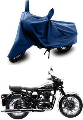 ANTHUB Two Wheeler Cover for Royal Enfield(Classic Chrome, Blue)