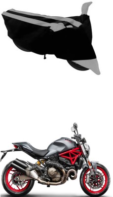 RONISH Two Wheeler Cover for Ducati(Monster 82, Black, Silver)