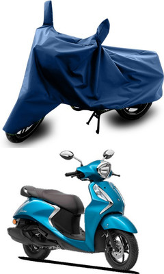 ANTHUB Waterproof Two Wheeler Cover for Yamaha(Fascino, Blue)