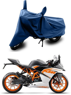 SEBONGO Waterproof Two Wheeler Cover for KTM(RC 200, Blue)