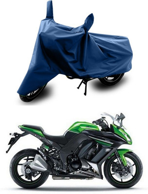AUTOCAD Waterproof Two Wheeler Cover for Kawasaki(Ninja, Blue)