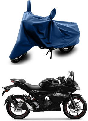 ANTHUB Two Wheeler Cover for Suzuki(Gixxer SF, Blue)