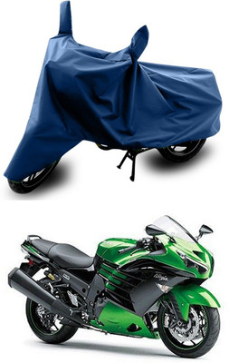 SEBOMGO Waterproof Two Wheeler Cover for Kawasaki(Ninja, Blue)