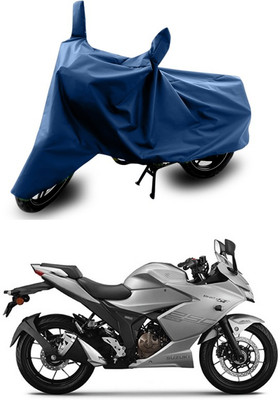 ANTHUB Two Wheeler Cover for Suzuki(Gixxer SF, Blue)