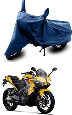 SEBONGO Two Wheeler Cover for Bajaj(Pulsar, Blue)