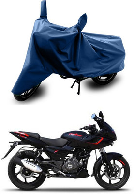 SEBONGO Two Wheeler Cover for Bajaj(Pulsar 180 DTS-i, Blue)
