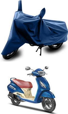SEBOMGO Waterproof Two Wheeler Cover for TVS(Jupiter, Blue)