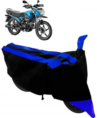 Frap Two Wheeler Cover for Hero(Passion Pro TR, Blue, Black)