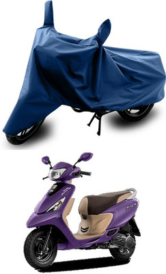 SEBONGO Two Wheeler Cover for TVS(Scooty Zest 110, Blue)