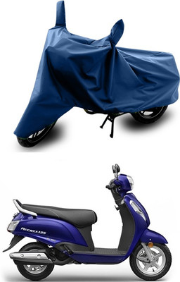 SEBONGO Waterproof Two Wheeler Cover for Suzuki(Access 125, Blue)