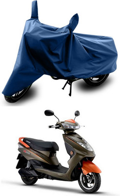 SEBONGO Two Wheeler Cover for Okinawa(Ridge, Blue)