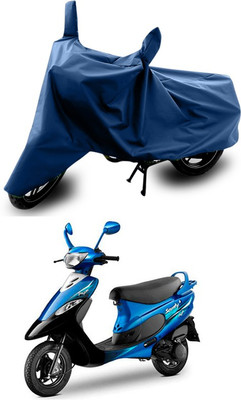 SEBONGO Waterproof Two Wheeler Cover for TVS(Scooty Pep+, Blue)