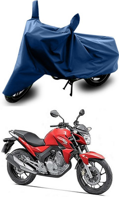 ANTHUB Two Wheeler Cover for Honda(CB Twister, Blue)