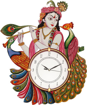 CAPIO ART Analog 42 cm X 30 cm Wall Clock(Multicolor, With Glass, Standard)