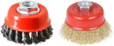 YUV'S TWISTED & WIRED CUP BRUSH Wheel Brush(Pack of 2)