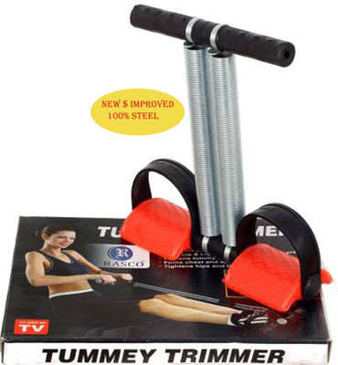 APPGEN Primmum Rad tummy trimmer with double spring and soft grip handle Ab Exerciser(Silver)