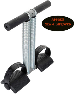 APPGEN New tummy trimmer with double spring and soft grip handle Ab Exerciser(Black)