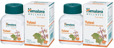 HIMALAYA Tulasi Respiratory Wellness relieves cough & cold (120 Tablets)(Pack of 2, 120)