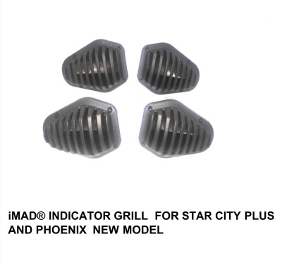 imad CITY PLUS INDICATOR GRILL Bike Headlight Grill(Black)