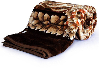 Swikon star Self Design Single Mink Blanket for  Heavy Winter(Polyester, Multicolor)