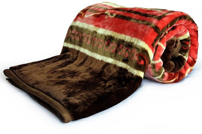 GKM Floral Single Mink Blanket for  Heavy Winter(Polyester, Multicolor)