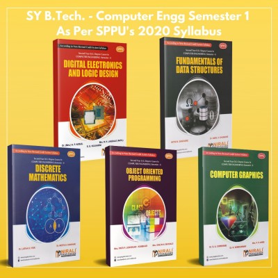 [Set of 5 Books] Second Year (SY) B.Tech / B.E Degree in Computer Engineering - Semester 1 - As per SPPU (Pune University) 2020 CBCS Pattern {Discrete Mathematics, Fundamental of Data Structures, Object Oriented Programming, Computer Graphics, Digital Electronics & Logic Design}(Paperback, Dr. Latha
