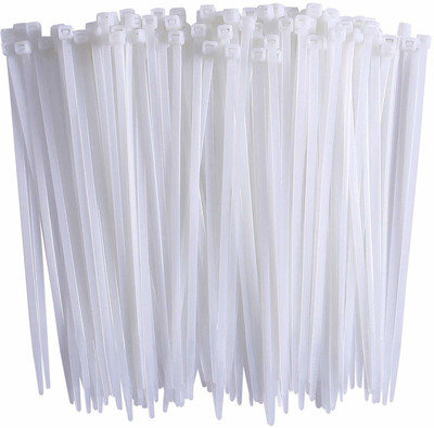SS SASHA Teeth Grip Nylon Self Locking Cable Ties (300 mm x 3.6 mm, 12 inch, Pack of 100) - Heavy Duty Strong Zip Wire Fastener Organizer Tie Nylon, Plastic Standard Cable Tie(White Pack of 100) SS SASHA Teeth Grip Nylon Self Locking Cable Ties (300 mm x 3.6 mm, 12 inch, Pack of 100) - Heavy Duty Strong Zip Wire Fastener Organizer Tie Nylon, Plastic Standard Cable Tie(White Pack of 100)