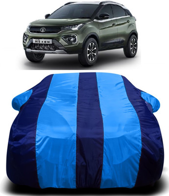 PVSTAR Car Cover For Tata Nexon Facelift (With Mirror Pockets)(Blue)