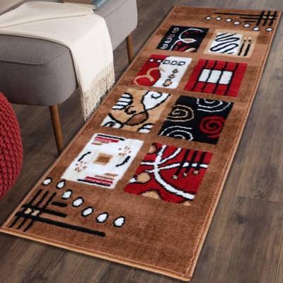 GOOD PRICE Gold Polyester Runner(2 ft,  X 5 ft, Rectangle)