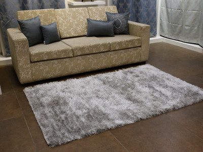Home-The best is for you Black Polyester Carpet(2 ft,  X 3 ft, Rectangle)