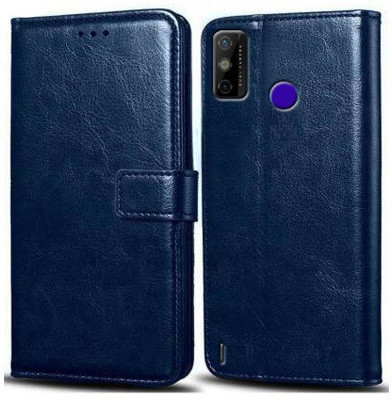 Mashgul Flip Cover for Tecno Spark Go 2020(Blue, Shock Proof, Pack of: 1)