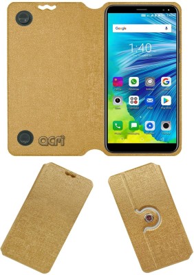 ACM Flip Cover for Xifo Ismart Epic(Gold, Cases with Holder, Pack of: 1)
