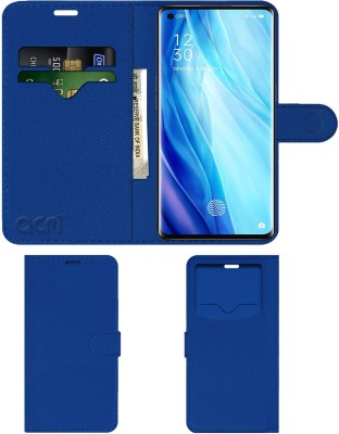 ACM Flip Cover for Oppo Reno4 Pro(Blue, Cases with Holder, Pack of: 1)