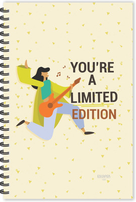 ESCAPER You are Limited Edition (Ruled - A5 Size - 8.5 x 5.5 inches) Designer Motivational Diary, Motivational Quotes Diary A5 Diary Ruled 160 Pages(Multicolor)