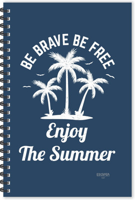 ESCAPER Enjoy The Summer (Ruled - A5 Size - 8.5 x 5.5 inches) Designer Diary, Season Diary, Summer Diary A5 Diary Ruled 160 Pages(Multicolor)