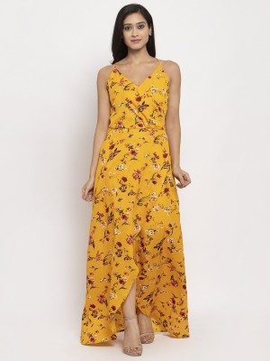 KARMIC VISION Women Maxi Yellow Dress