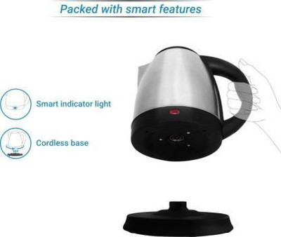 ND BROTHERS Electric Water Boiler kettle 2L DN119 Beverage Maker(2 L, Silver , Black)