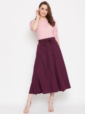 BITTERLIME Women Ethnic Top Skirt Set