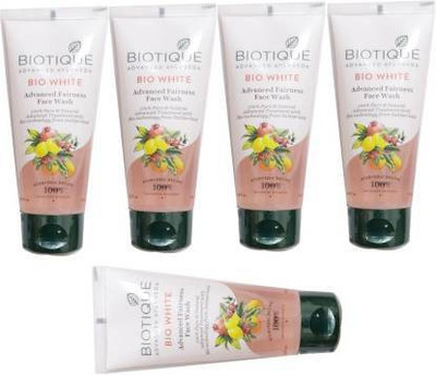 BIOTIQUE BIO 5 WHITE ADVANCED FAIRNESS FACE WASH 100 ML  Face Wash(500 ml)