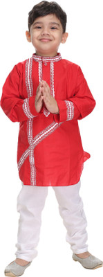 new gen Boys Festive & Party Kurta and Pyjama Set(Multicolor Pack of 1)