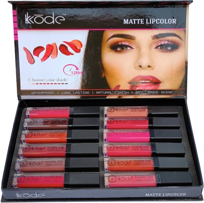 kKode Matte Me Kiss proof Ultra Smooth & Soft Matte Long-Lasting Liquid Lipstick(Multi-Color, 78 ml)