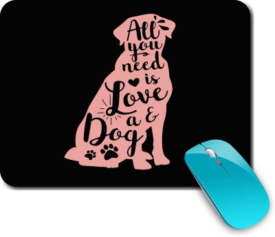 whats your kick Dog Lover | Pet Love | Animal Lover | Dog Quotes | Printed Mouse Pad/Designer Waterproof Coating Gaming Mouse Pad For Computer/Laptop (Multi24) Mousepad(Multicolor)