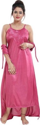 KAVANNG Women Robe(Pink)