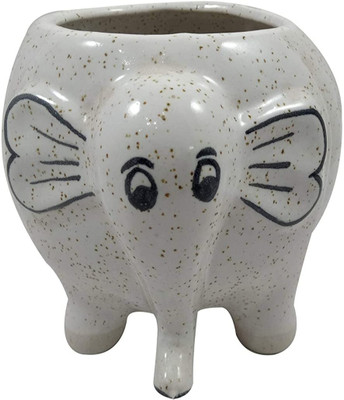 OriginalCeramics ELEPHANT CERAMIC POT Plant Container Set(Ceramic)