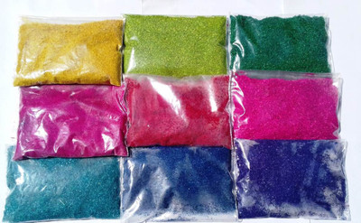 CAPTAIN Pack of 9 Rangoli Powder(Multicolor)