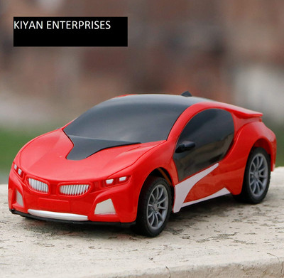 kdsn Wireless Remote Control High Speed 3D Famous Car with Light | Remote Control car for Boys (Assorted Color)(Red)