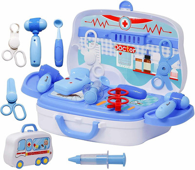 xenith Happy Doctor Sliding Suitcase Doctor Play Set Toy for Kids
